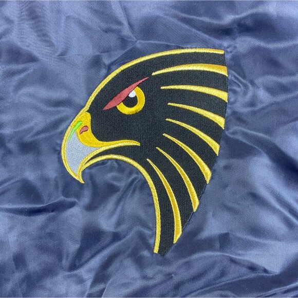 Men's Mao’s Eagle Blue and Orange Bomber Jacket Sz L - NWT - Picture 3 of 14